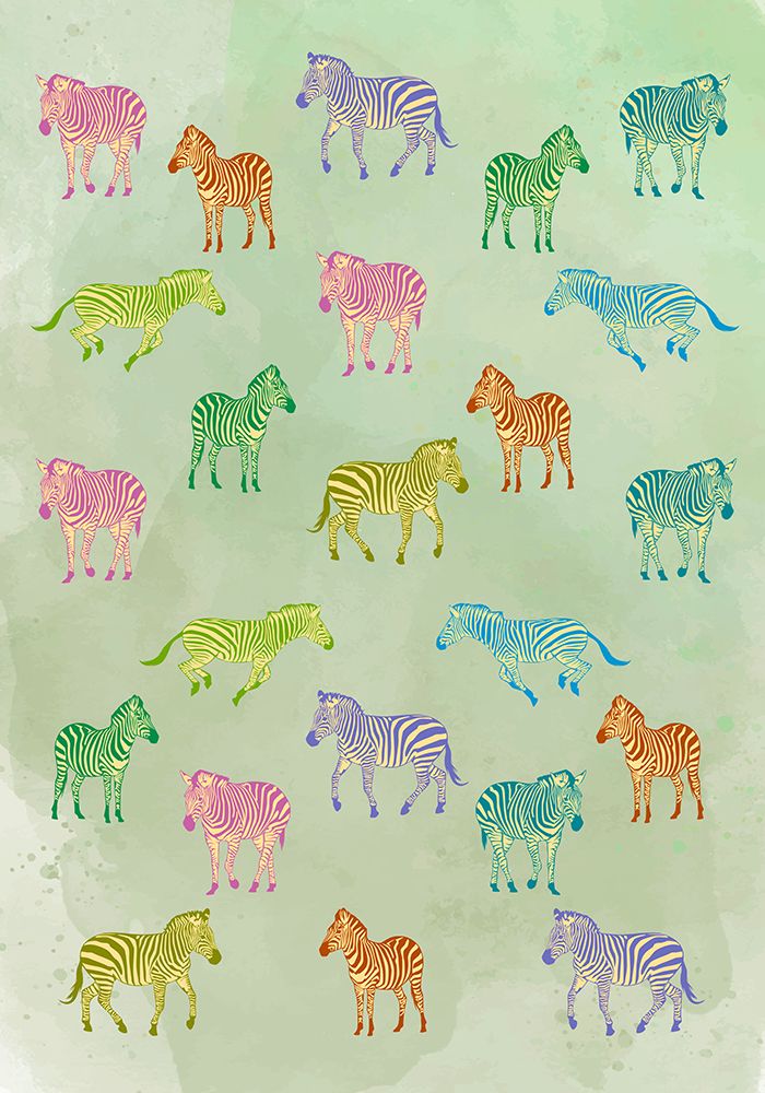 Wildlife pattern III (multicolor) art print by Steven Hill for $57.95 CAD