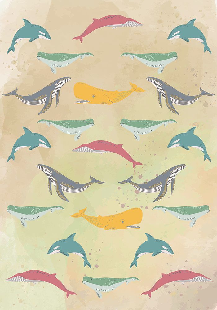 Wildlife pattern IV (multicolor) art print by Steven Hill for $57.95 CAD