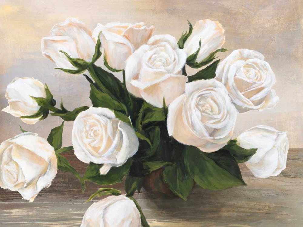 Vaso di rose art print by Silvia Mei for $57.95 CAD
