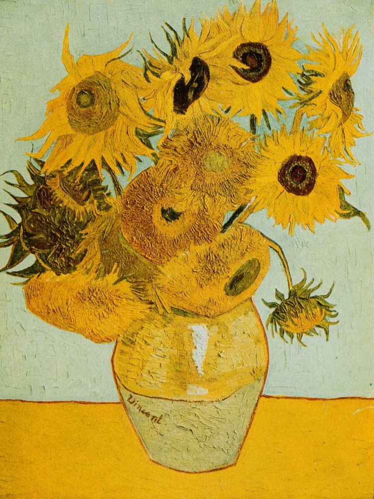 Sunflowers art print by Vincent Van Gogh for $57.95 CAD