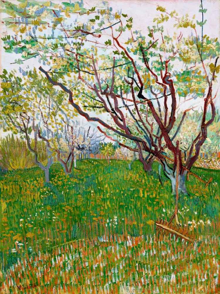 The Flowering Orchard art print by Vincent van Gogh for $57.95 CAD