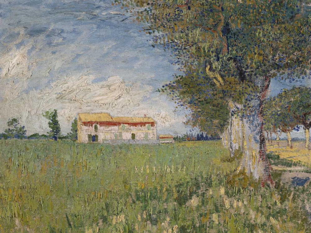 Boerderij in een korenveld art print by Vincent Van Gogh for $57.95 CAD