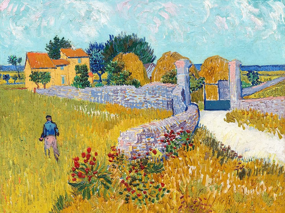 Farmhouse in Provence art print by Vincent van Gogh for $57.95 CAD