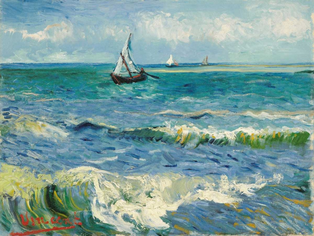 Les Saintes-Maries-de-la-Mer art print by Vincent Van Gogh for $57.95 CAD