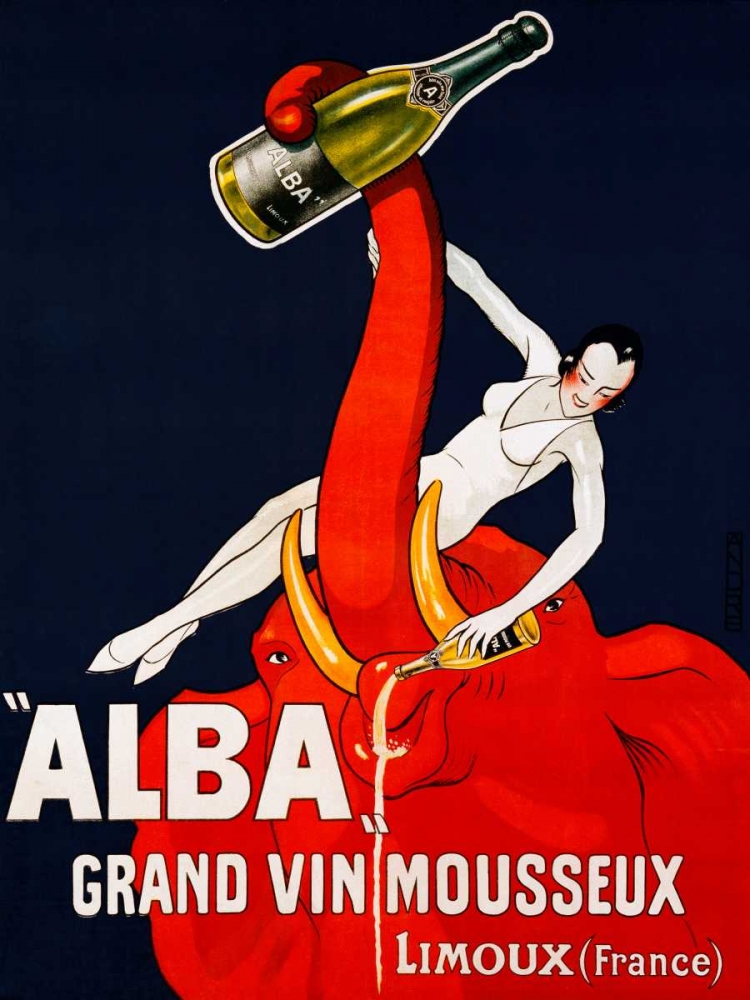 â€œAlbaâ€� Grand Vin Mousseux ca. 1928 art print by Andre for $57.95 CAD