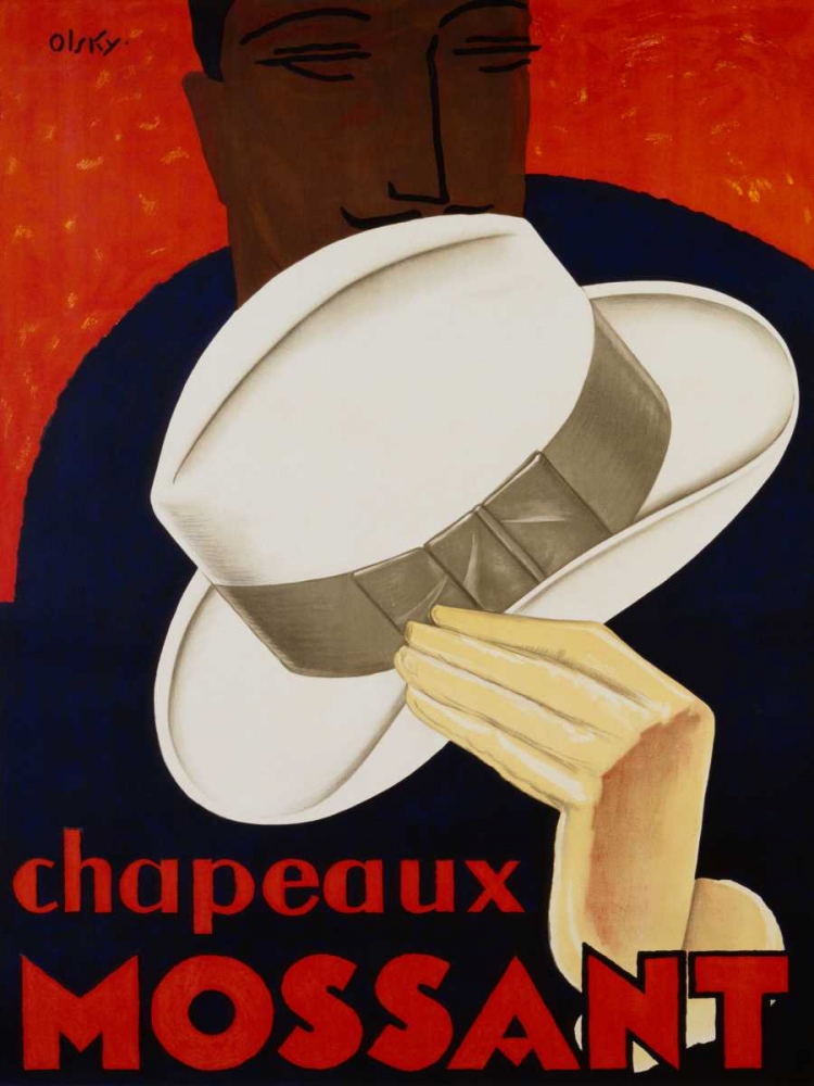 Chapeaux Mossant 1928 art print by Olsky for $57.95 CAD