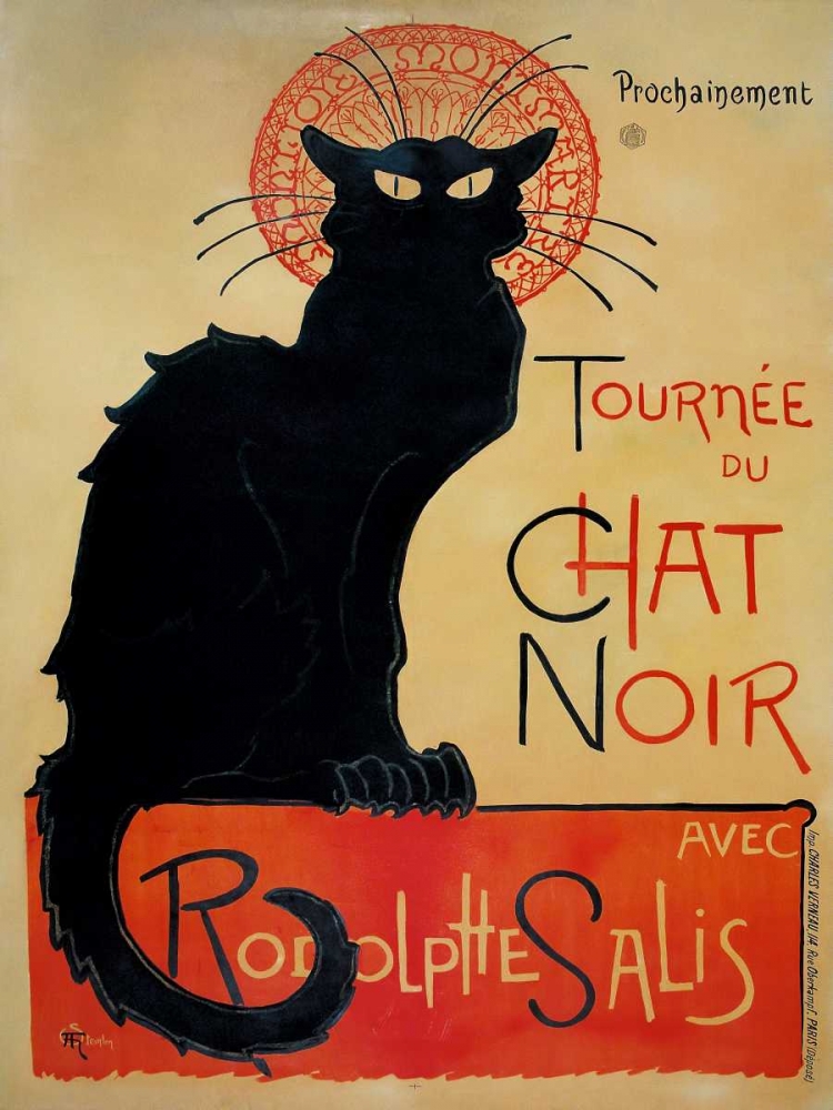 Tournee du Chat Noir art print by Theophile Steinlen for $57.95 CAD