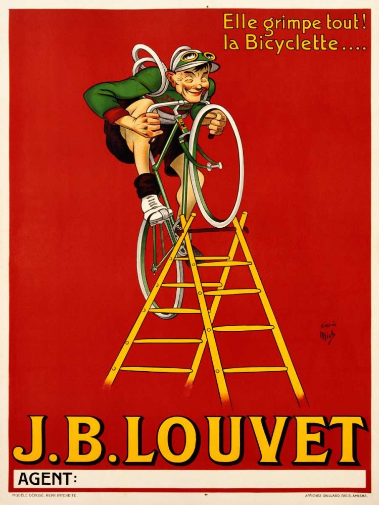 Louvet Bicycles art print by Anonymous for $57.95 CAD