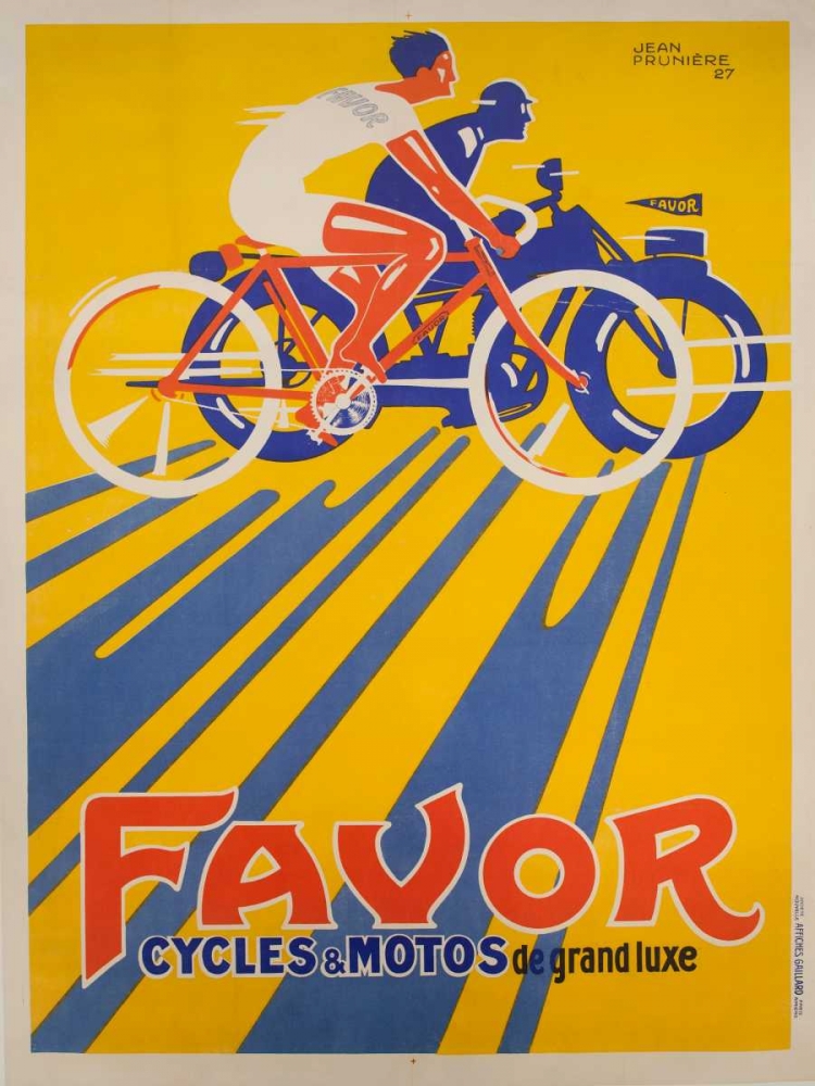 Favor Cycles et Motos 1927 art print by Anonymous for $57.95 CAD