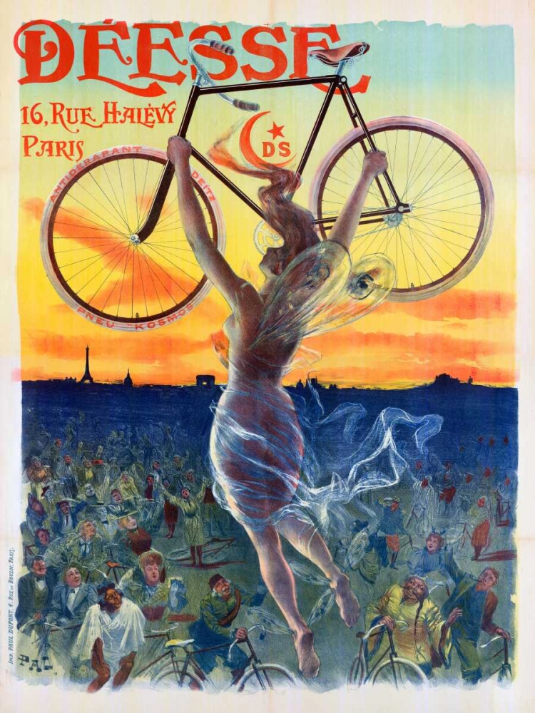 Bicycle Deesse 1898 art print by Anonymous for $57.95 CAD