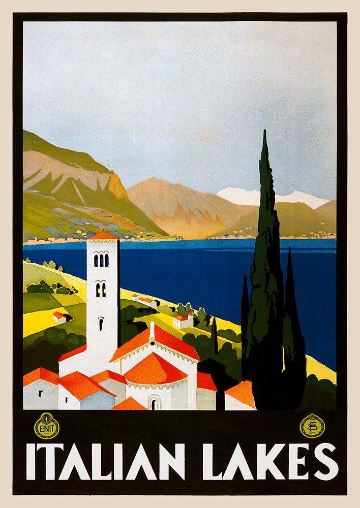 Italian Lakes art print by Anonymous for $57.95 CAD