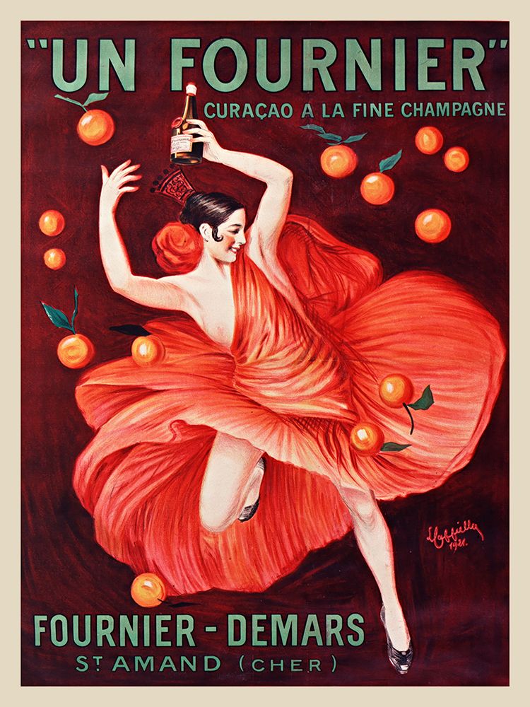 Un Fournier. Curacao a la fine champagne art print by Leonetto Cappiello for $57.95 CAD