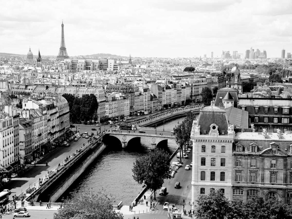 View of Paris and Seine river art print by Vadim Ratsenskiy for $57.95 CAD