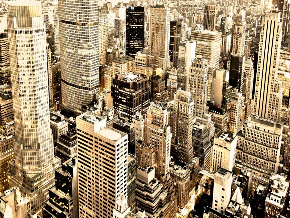 Skycrapers in Manhattan, NYC art print by Vadim Ratsenskiy for $57.95 CAD