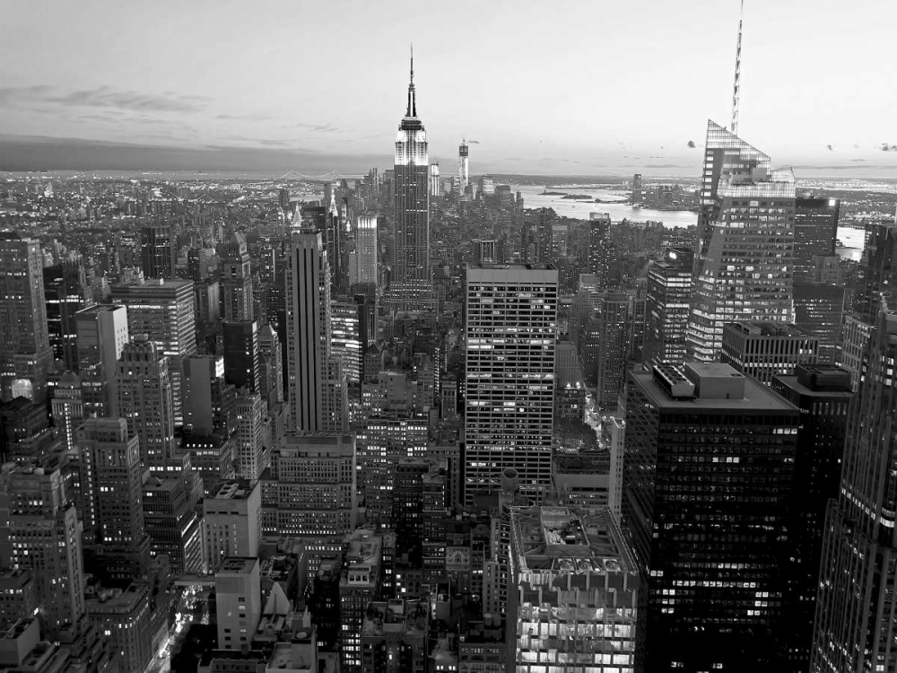 Skyline of Midtown Manhattan, NYC art print by Vadim Ratsenskiy for $57.95 CAD