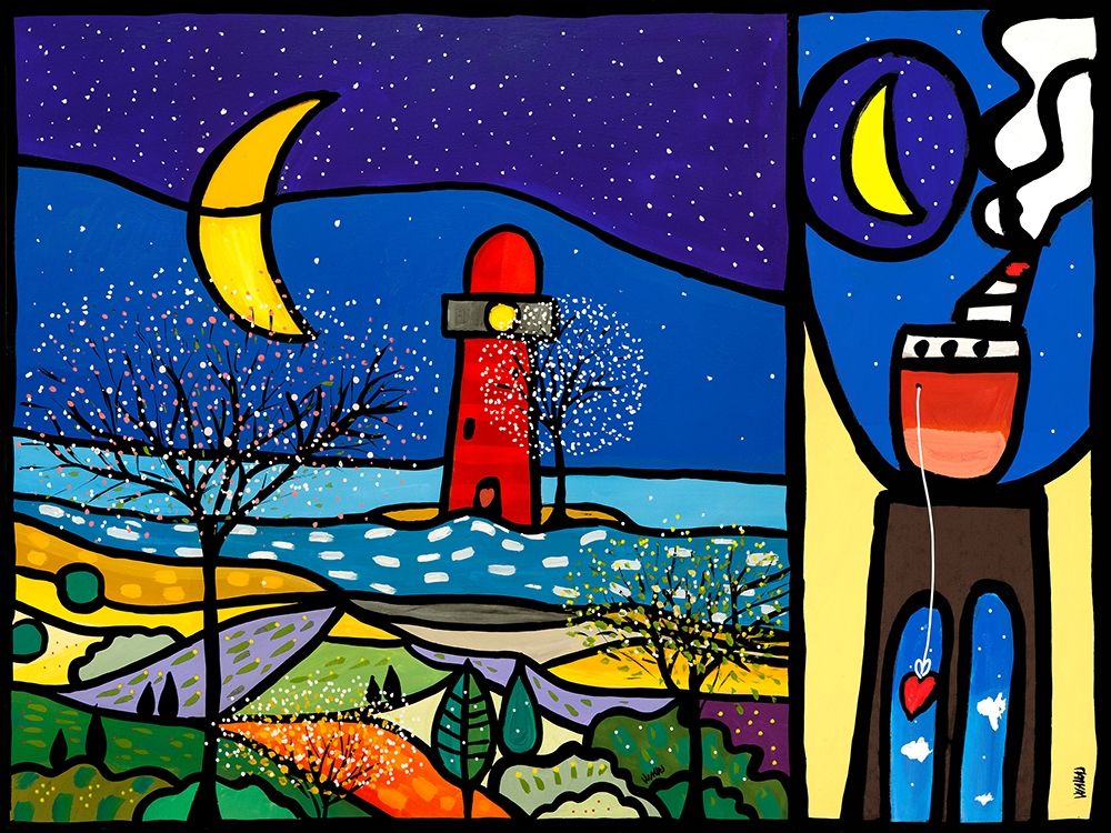 La sentinella del Mare + Approdo alla luna art print by Wallas for $57.95 CAD