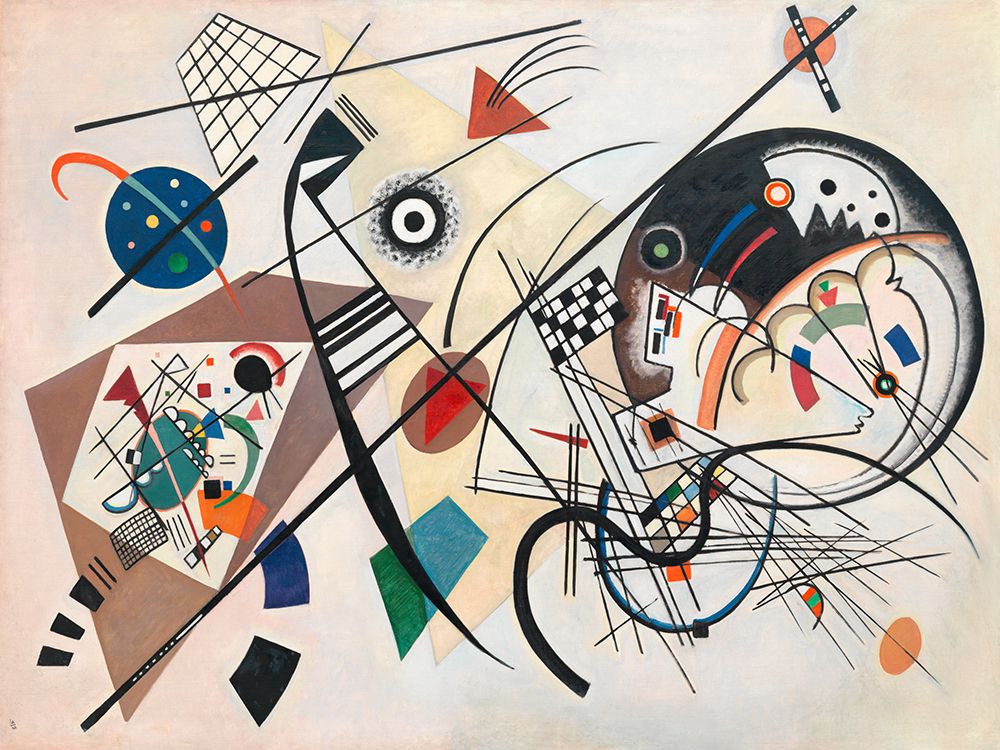 Durchgehender Strich Continuous line, 1923 art print by Kandinsky Wassily for $57.95 CAD