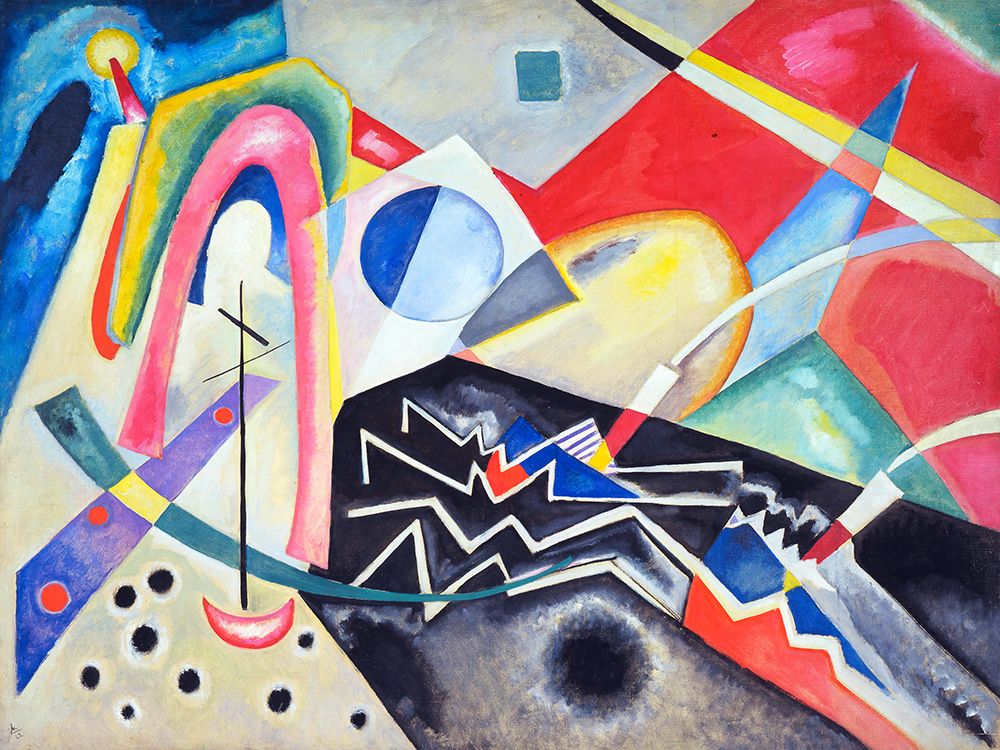 White Zig Zags, 1922-1922 art print by Kandinsky Wassily for $57.95 CAD