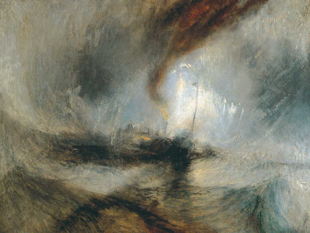 Snow Storm - Steam Boat off a Harbours Mouth art print by William Turner for $57.95 CAD