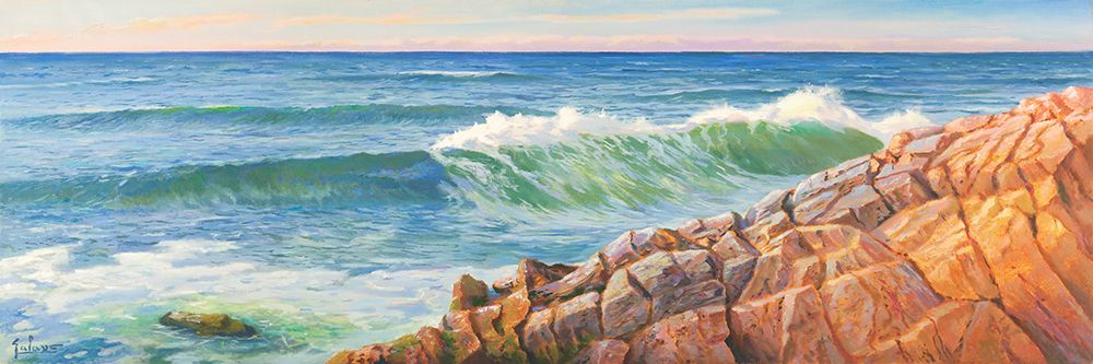 Onde sulla scogliera art print by Adriano Galasso for $57.95 CAD
