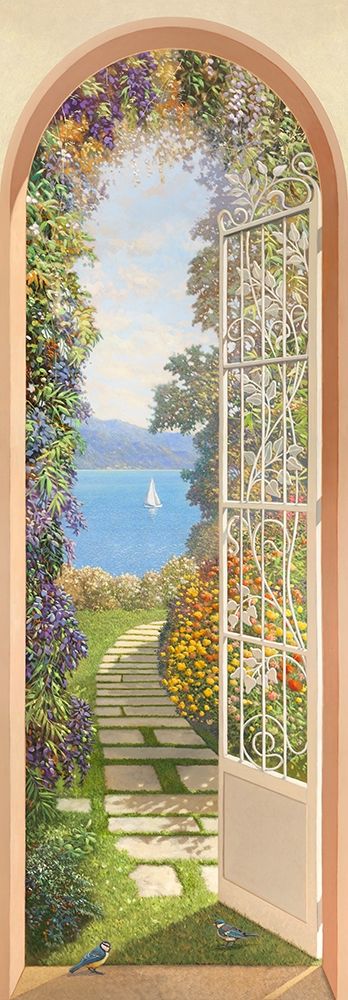 Giardino sul lago art print by Andrea Del Missier for $57.95 CAD