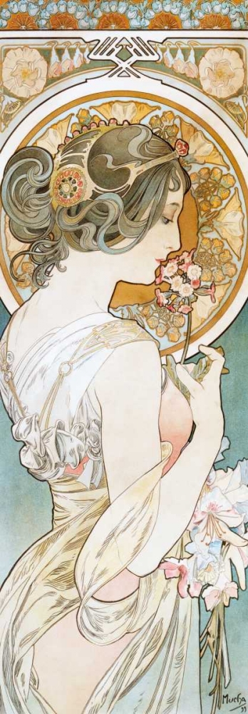 La Primevere art print by Alphonse Mucha for $57.95 CAD