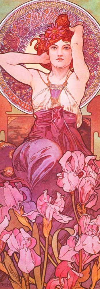 Amethyst art print by Alphonse Mucha for $57.95 CAD