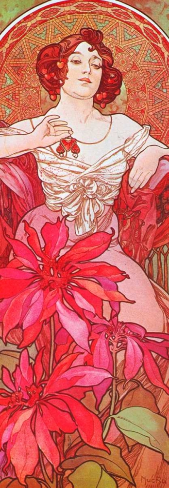 Ruby art print by Alphonse Mucha for $57.95 CAD