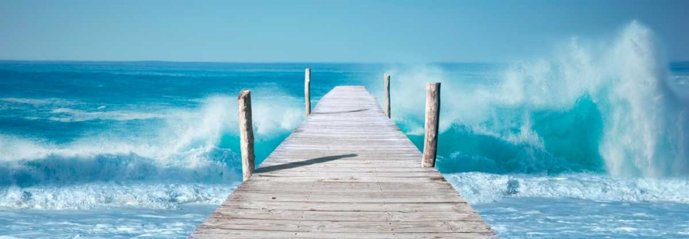 Ocean Waves on a Jetty art print by Pangea Images for $57.95 CAD
