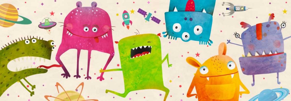 Alien Friends art print by Skip Teller for $57.95 CAD