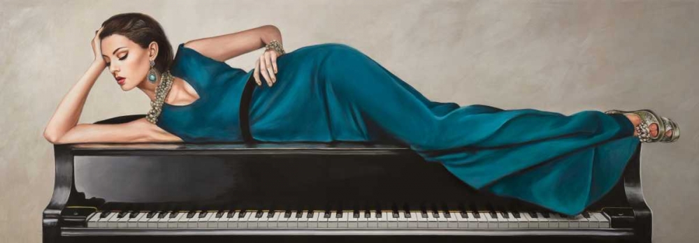 Piano Lady art print by Sonya Duval for $57.95 CAD