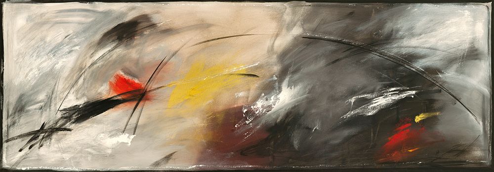 Red in Grey art print by H. Romero for $57.95 CAD