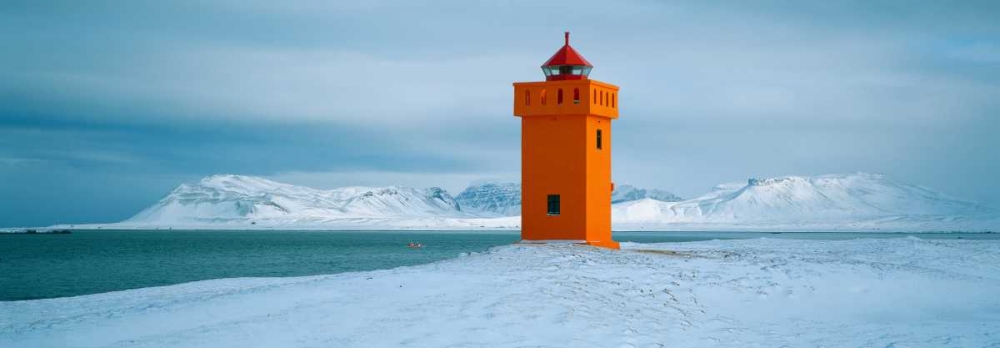 Krossnes lighthouse Iceland art print by Jean Guichard for $57.95 CAD