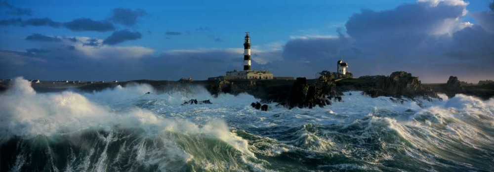 Phare du Creac h lors d une tempete art print by Jean Guichard for $57.95 CAD