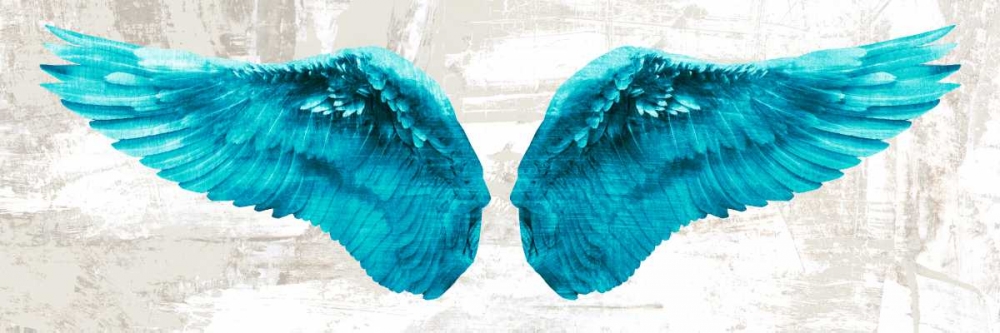Angel Wings (Aqua) art print by Joannoo for $57.95 CAD