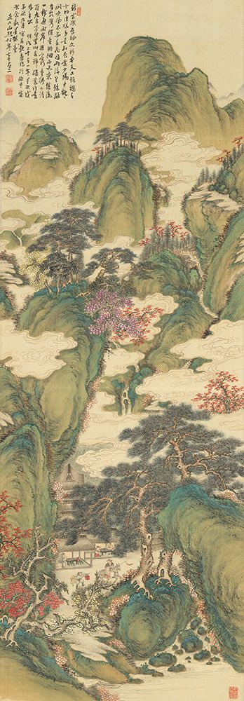 White Clouds and Crimson Trees art print by Tanomura Chokunyu for $57.95 CAD