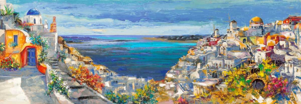 Santorini art print by Luigi Florio for $57.95 CAD