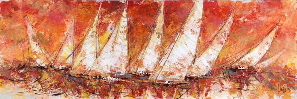 Regata al tramonto art print by Luigi Florio for $57.95 CAD