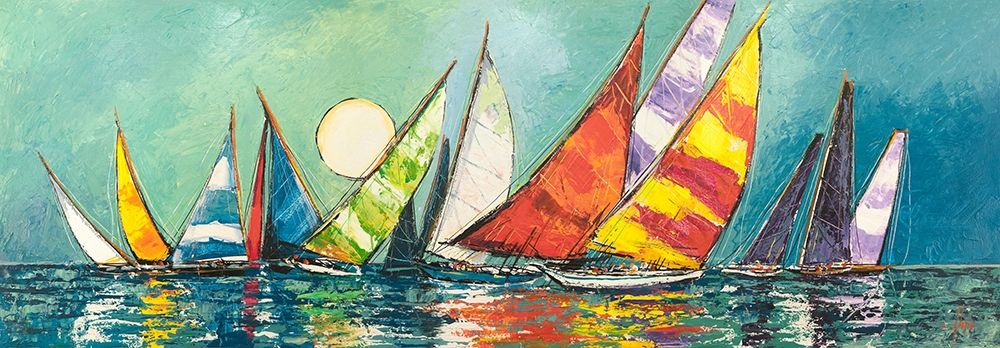Regata al chiar di Luna I art print by Luigi Florio for $57.95 CAD