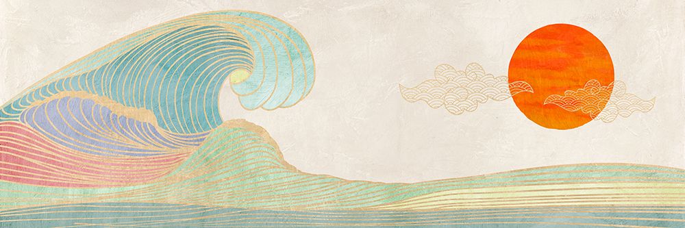 The Big Wave art print by Miko Sayaka for $57.95 CAD