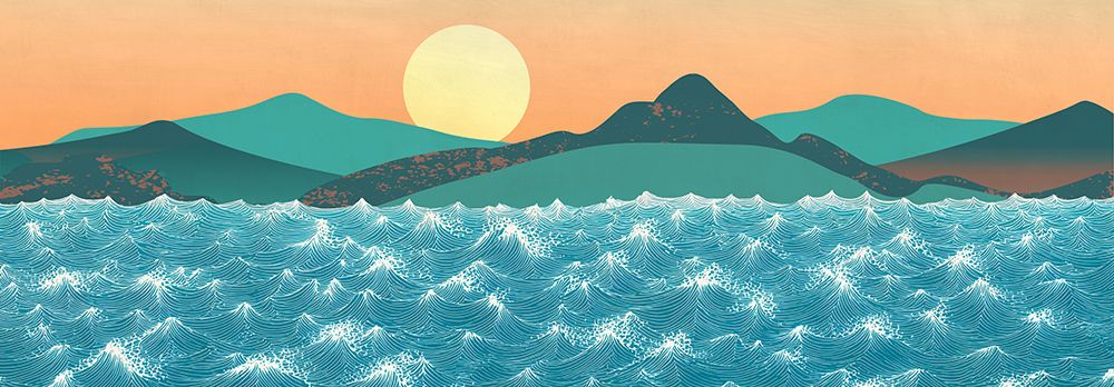 Waves II art print by Sayaka Miko for $57.95 CAD