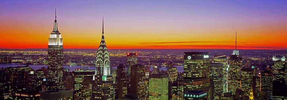 Midtown Manhattan at Sunset NYC art print by Richard Berenholtz for $57.95 CAD