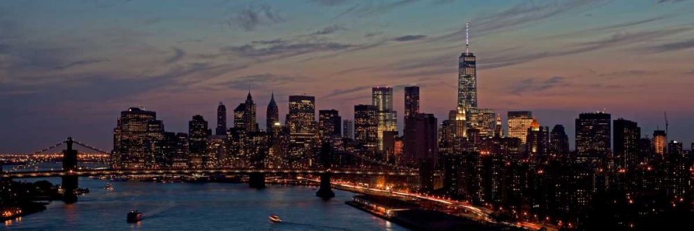 Lower Manhattan at dusk art print by Richard Berenholtz for $57.95 CAD