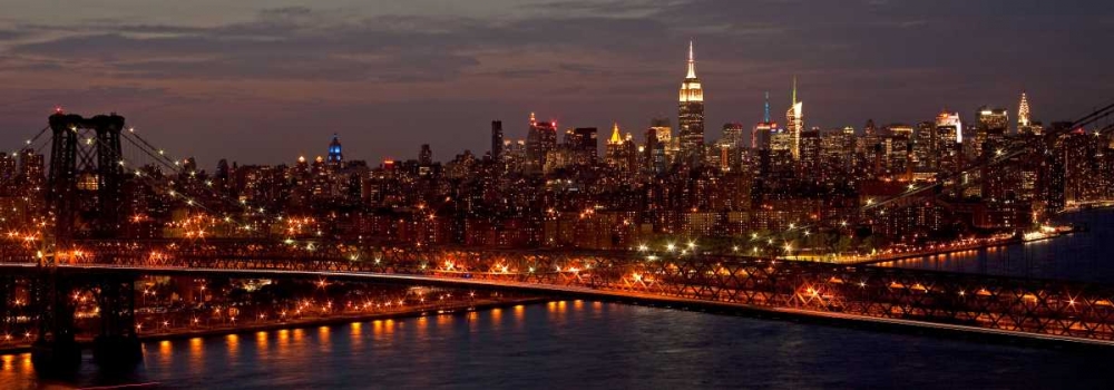 Midtown Manhattan and Williamsburg Bridge art print by Richard Berenholtz for $57.95 CAD
