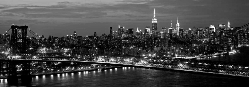 Midtown Manhattan and Williamsburg Bridge art print by Richard Berenholtz for $57.95 CAD