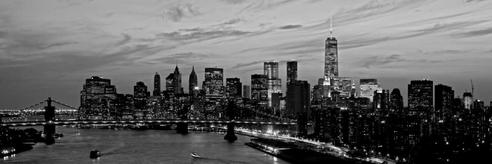 Lower Manhattan at dusk art print by Richard Berenholtz for $57.95 CAD