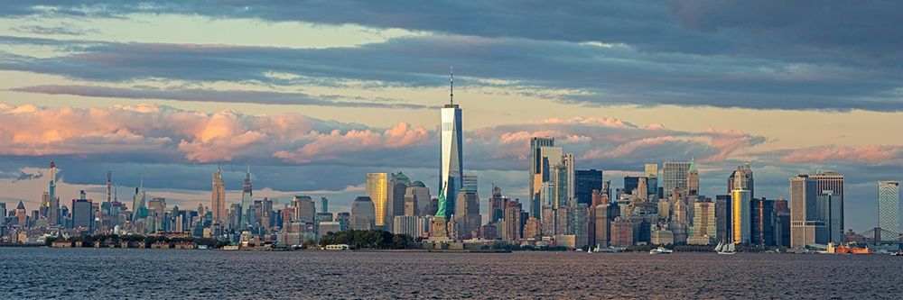 Manhattan with Statue of Liberty and One WTC art print by Richard Berenholtz for $57.95 CAD