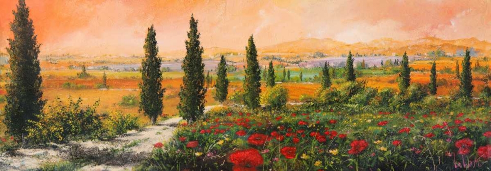 Il viale dei cipressi art print by Tebo Marzari for $57.95 CAD