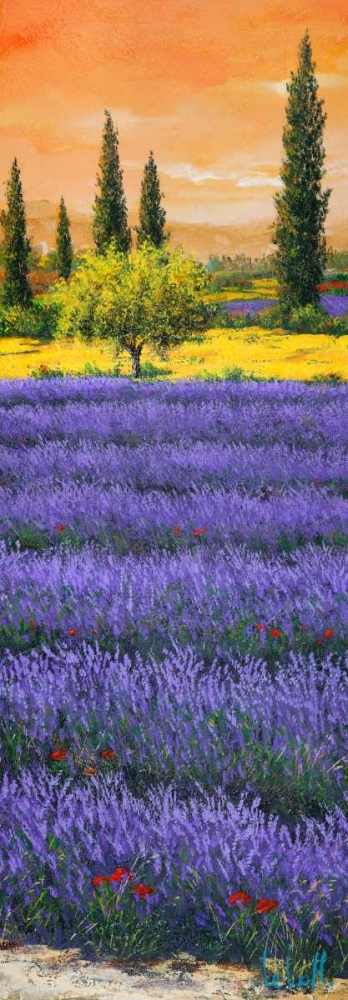 Pomeriggio tra la lavanda art print by Tebo Marzari for $57.95 CAD