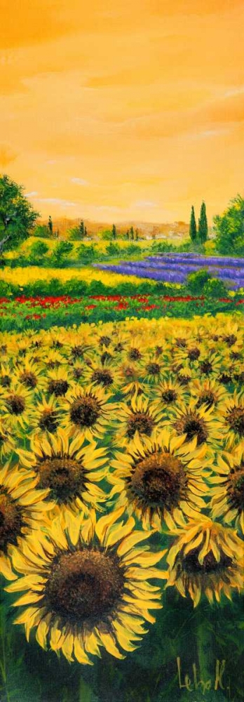 Girasoli e lavanda art print by Tebo Marzari for $57.95 CAD